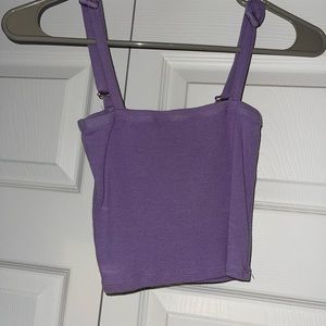 Me to We brand cropped lavender tank